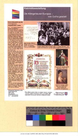 Originaltitel: Kabinettsausstellung Die Königshäuser Europas - von Gotha geadelt