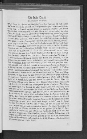 Die freie Stadt.