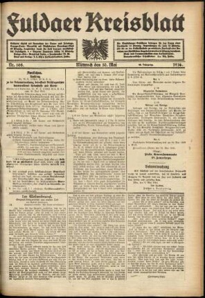 Ausgabe vom Mittwoch, den 10. Mai 1916.