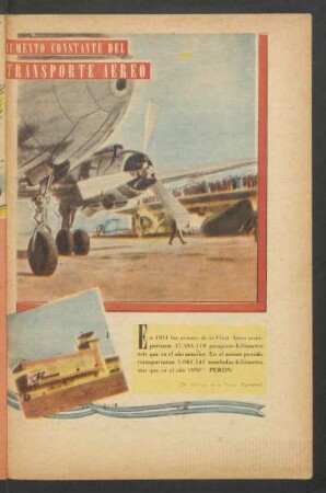 Aumento constante del transporte aereo - [Ilustración]