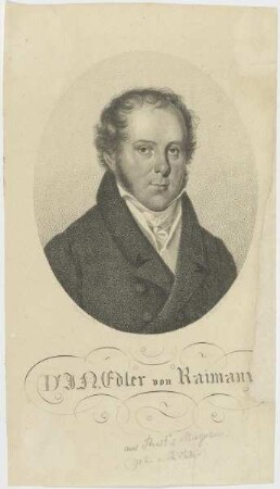 Bildnis des Dr. J. N. Edler von Raumann