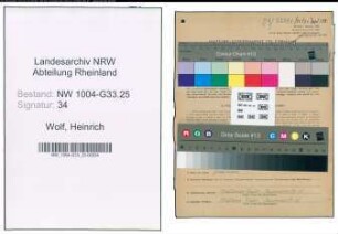 Entnazifizierung Heinrich Wolf , geb. 05.01.1900 (Lehrer)