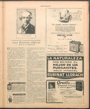 Juan Bautista Alberdi : Aniversario del natalicio de un gran argentino