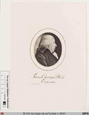 Bildnis Johann Christoph David Ermann