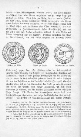 Bäcker zu Kölln ; Bäcker zu Berlin ; Schuhmacher zu Berlin