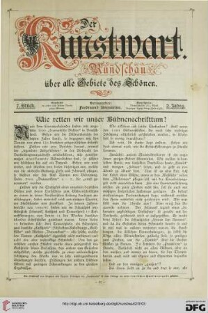 Wie retten wir unser Bühnenschrifttum?