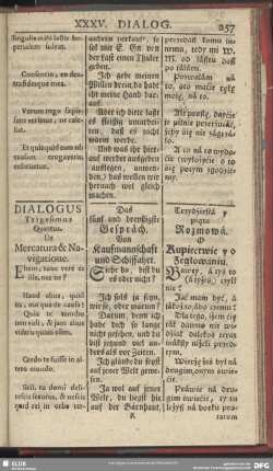 Dialogus Trigesimus Quintus. De Mercatura & Navigatione