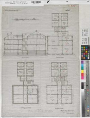 Grevenbrück (Förde), Amtsgericht: Ansicht, Grundrisse