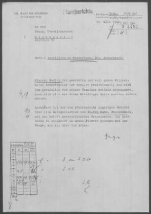Winterbach mit Hebsack und Rohrbronn: Visitationsbericht mit Pfarrbericht 1963