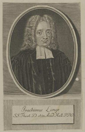 Bildnis des Joachimus Lange