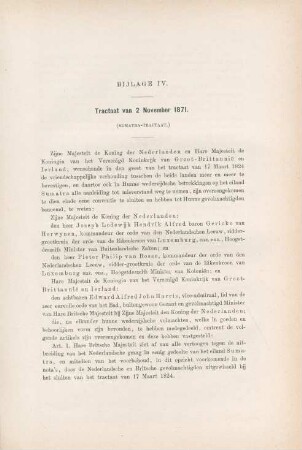 Bijlage IV. Tractaat van 2 November 1871