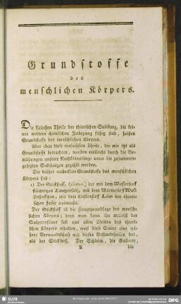Grundstoffe des menschlichen Körpers
