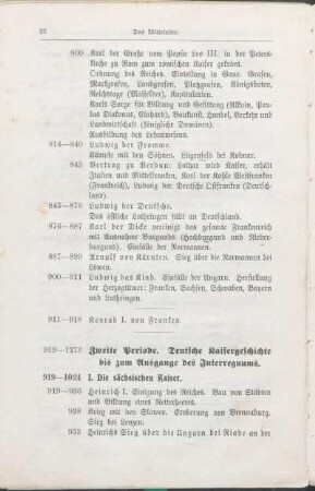 919-1273 Zweite Periode. Deutsche Kaisergeschichte bis zum Ausgange des Interreguums.