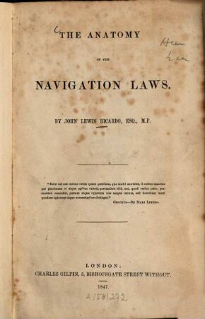 The anatomy of the navigation laws