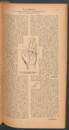 La mano - sus formas, sus líneas y el significado de estas - [Continuación]