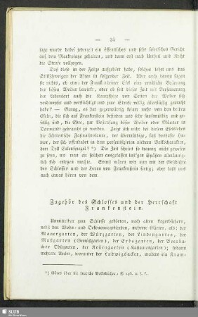 Zugehör des Schlosses und der Herrschaft Frankenstein