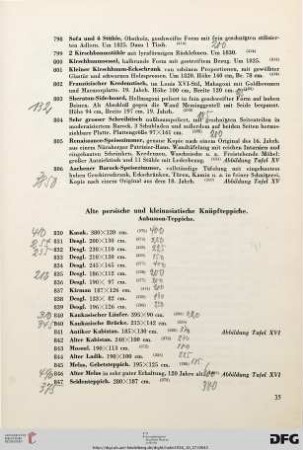 Alte persische und kleinasiatische Knüpfteppiche: Aubusson-Teppiche (Nr. 830-921)