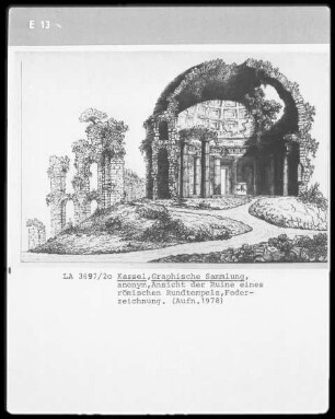 Ruine eines römischen Rundtempels
