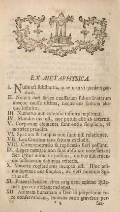 Ex metaphysica.