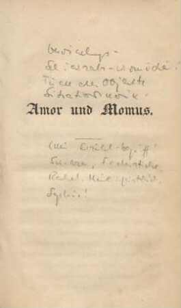Amor und Momus