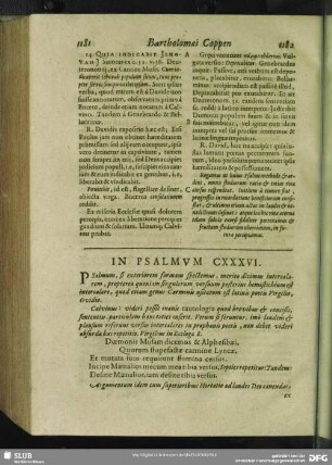 In Psalmum CXXXVI.[i.e. CXXXV.] Psalmus CXXXVI.[i.e. CXXXV.]