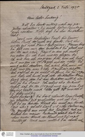 Brief vom 02.07.1920