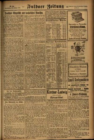 Zweite Ausgabe vom Donnerstag, den 28. Februar 1924.
