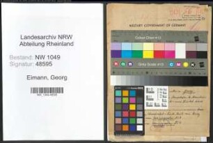 Entnazifizierung Georg Eimann , geb. 29.01.1910 ()