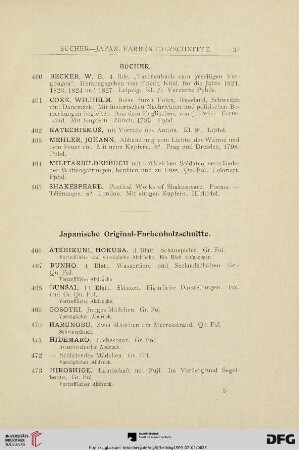 Japanische Original-Farbenholzschnitte (Nr. 466-804)