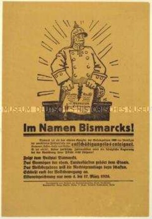 Aufruf der SPD zur Teilnahme am Volksbegehren zur Fürstenenteignung 1926