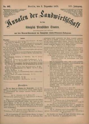 No. 97. Berlin, den 3. Dezember 1873. XIII. Jahrgang.