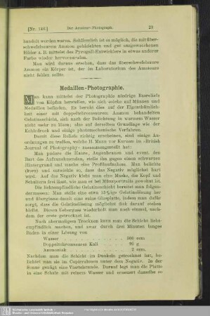 Medaillen-Photographie