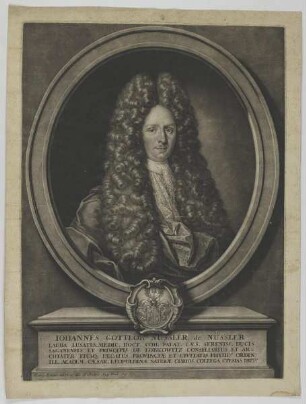 Bildnis des Iohannes Gottlob Nussler de Nüssler