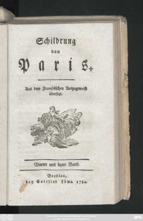 Bd. 4: Schildrung von Paris