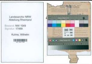 Entnazifizierung Wilhelm Kuhns , geb. 26.11.1889 (Arbeiter)
