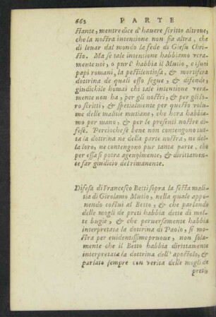 Difesa di Francesco Betti sopra la sesta malitia di Girolamo Mutio ...