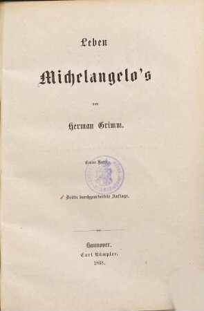 Leben Michelangelo's, 1