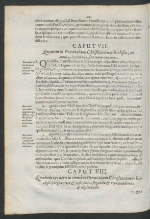 Caput VII. Quaenam in Orientalium Christianorum Ecclesiis, ut omnino laudabilia, sint commendanda.