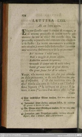 Lettera LXXI. Ad un buon amico