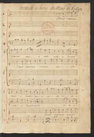 Dixit Dominus; S (3), bc; C-Dur; LWV 77-3