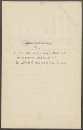 Feigenheimer, Julius, Lederfabrikant Aufstockung des Anbaus