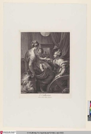 S. Catharina [Die mystische Vermählung der Hl. Katharina; The mystic marriage of St. Catherine; Catherine (Fiancailles de S.]