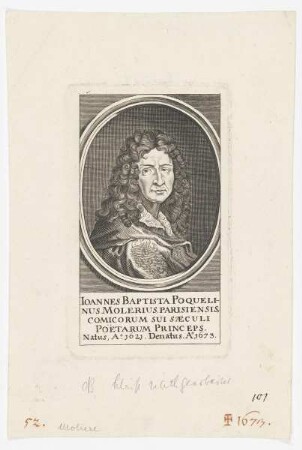 Bildnis des Ioannes Baptista Poquelinus Molerius