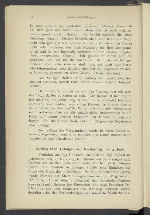 Ausflug nach Erlangen am Nachmittag des 3.Juni
