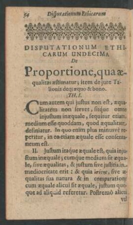 Disputationum Ethicarum Undecima