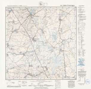 2037 Satow-Niederhagen, Topographische Karte 1:25000 (4cm - Karte)