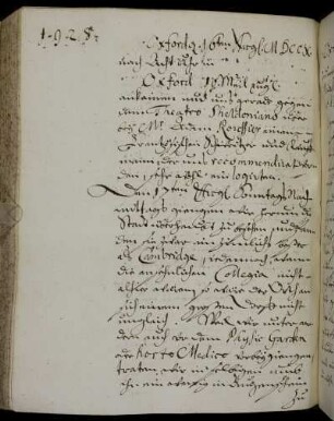 Oxford 16. August - 1. September 1710