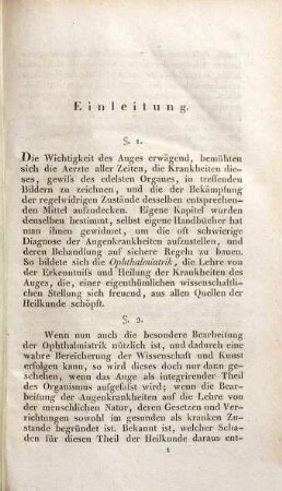 Handbuch der Augenheilkunde zum Gebrauche bei seinen Vorlesungen