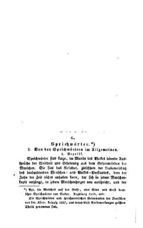 Sprichwörter : (Fortsetzung folgt)