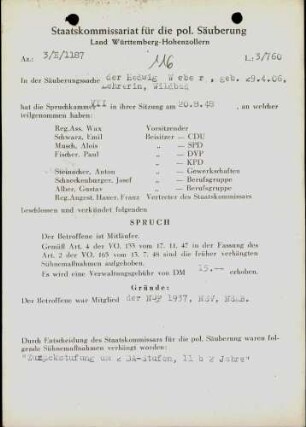 Weber, Hedwig